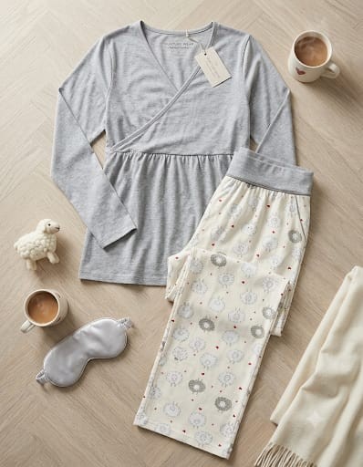 PIJAMA MANGA LONGA ADULTO GESTANTE 76195 PINGO LELE