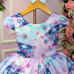Vestido Temático - Stich Lilás  