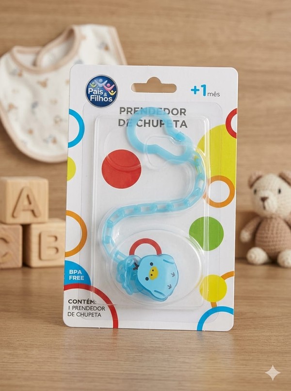 PRENDEDOR DE CHUPETA PAIS E FILHOS