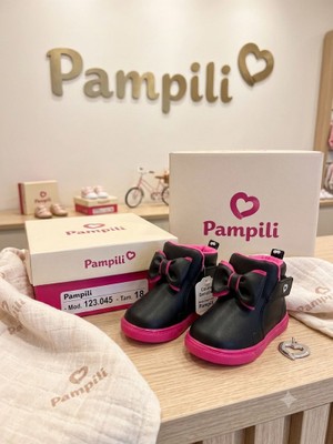 TENIS PAMPILI POM POM PRETO/PINK 108195 