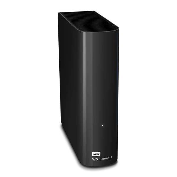 HD Externo Western Digital 16TB Elements Desktop 3.5 USB 3.0 com Fonte Preto - WDBWLG0160HBK-NESN