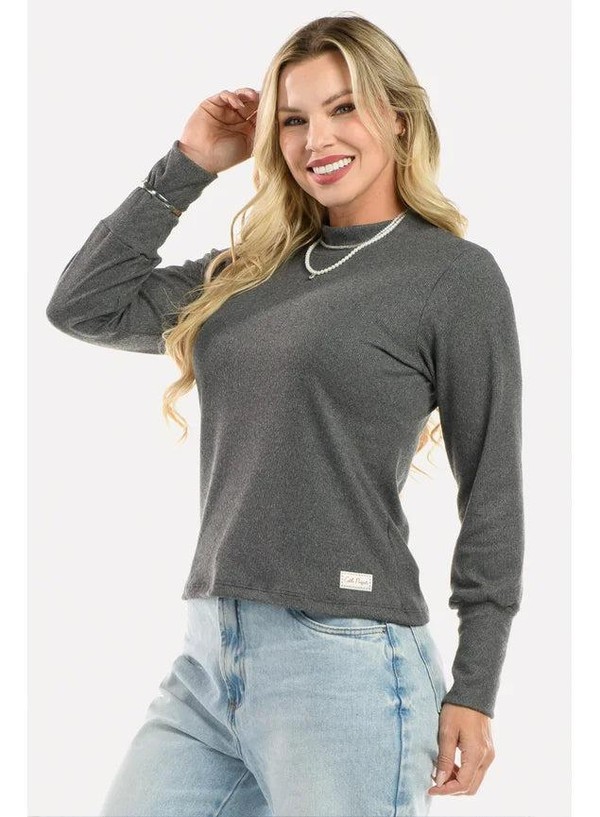 Conjunto Inverno Canelado Cotelê Flare Mescla