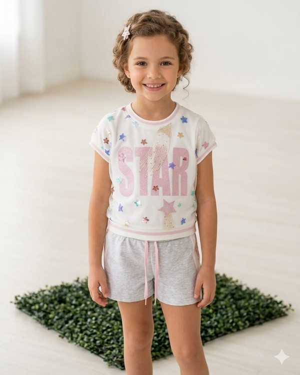 CONJUNTO VERAO FASHION PETIT CHERIE INFANTIL 17274