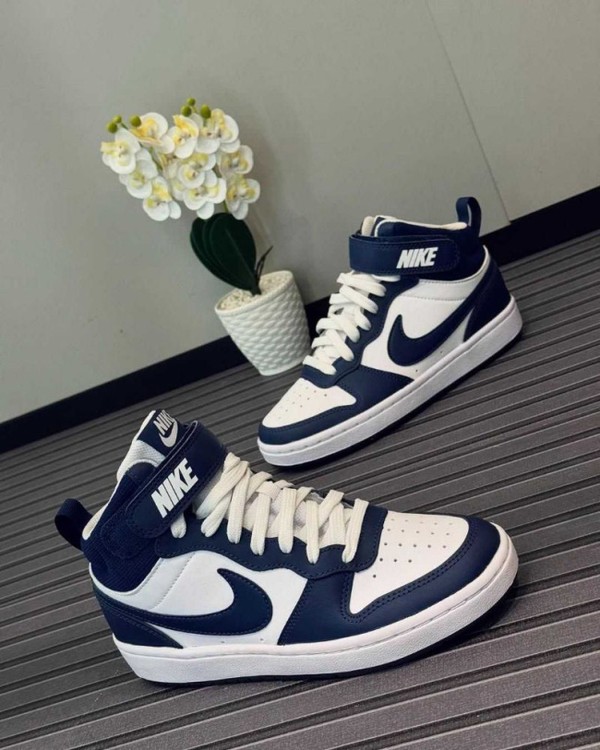 TENIS  BOROUGH MID AZUL/BRANCO
