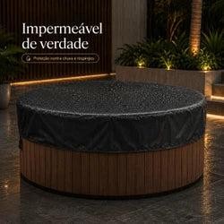 Capa Impermeável Redonda para Hidromassagem Banheira ou Spa