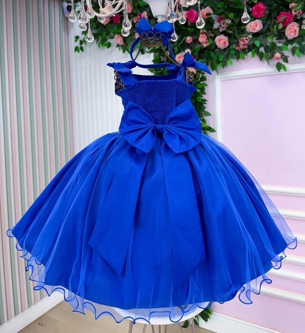 Vestido Luxo - Azul Royal 