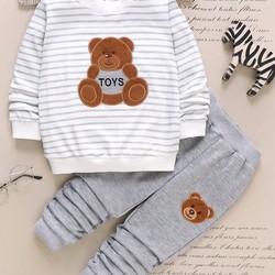 Conjunto Moletom Bear Cinza