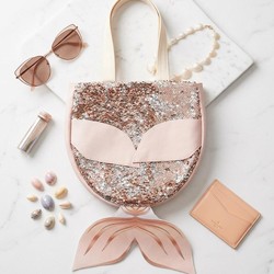 BOLSA PEIXE VIVA FLOR COM ALÇA NAS COSTAS DOURADO 1300 