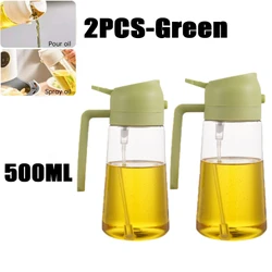 200/300/500ml garrafa de spray de óleo churrasco cozinhar pulverizador de azeite de plástico spray de óleo de cozimento garrafa vazia garrafa de vinagre ou escova de óleo
