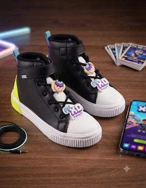 TENIS PAMPILI 667 XP 21 PRETO/AMARELO FLUOR SINT 667023  