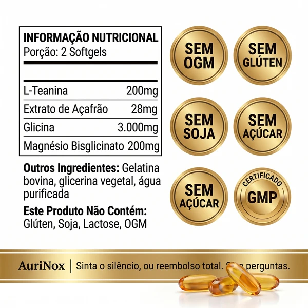 AuriNox Extra Strength — Fórmula 4 em 1 para o Zumbido