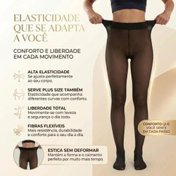 Kit 2 Meias-Calça Térmicas Peluciadas