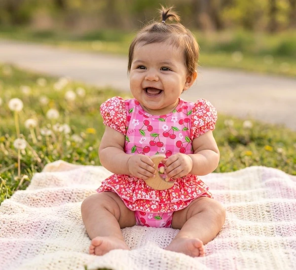 37596 MAIÔ BABY ELIS ESTAMPA CHERRY VICHK SIRI KIDS