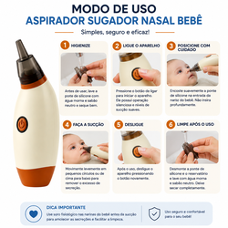 Aspirador Nasal Elétrico para Bebês