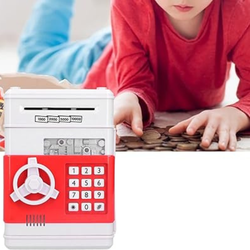 Mini Cofre Eletrônico Digital Senha 4 Dígitos Notas e Moedas