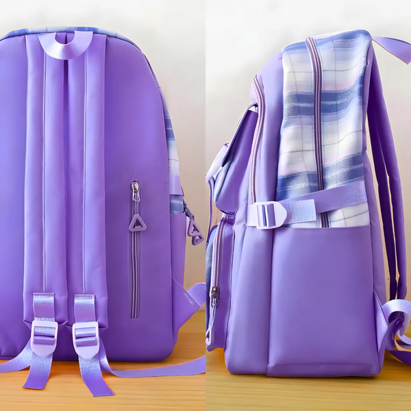 Kit Mochila Completa 5 Peças Feminina Moderna
