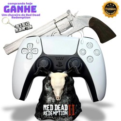  Suporte Premium Para Controle Ps5/ Ps4 e Xbox Red Dead Redemption 2 de luxo pintado a mão + CHAVEIRO DE BRINDE Pronta Entrega