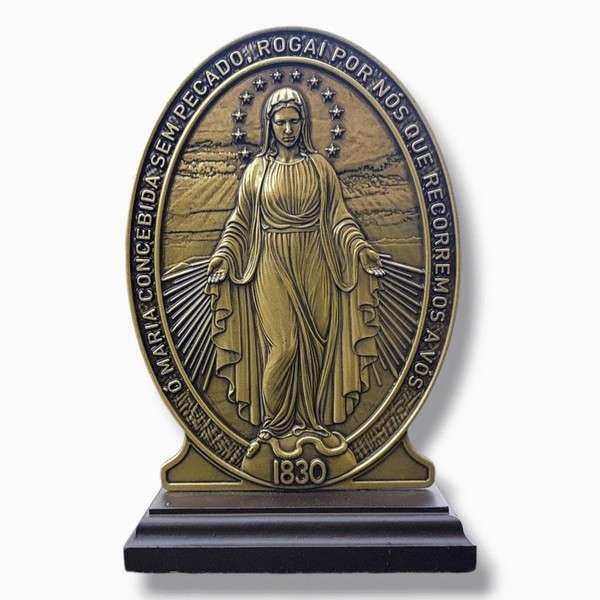 Medalha Milagrosa Adorno para Trazer Bençãos Nossa Senhora das Gracas