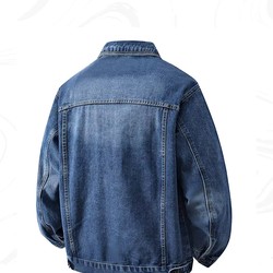 Jaqueta Jeans Masculina Marenzzo Loose Fit Resistente