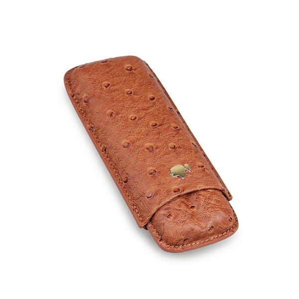 Porta 2 Charutos em Couro Cohiba Deluxe - Caramelo