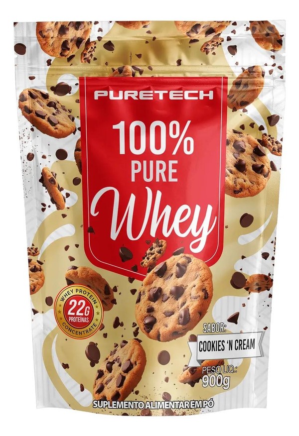 WHEY PROTEIN 100% PURE - 900G - PURETECH