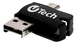 Pen Drive 3 em 1 Utech 8GB Preto - MFOTG8GB