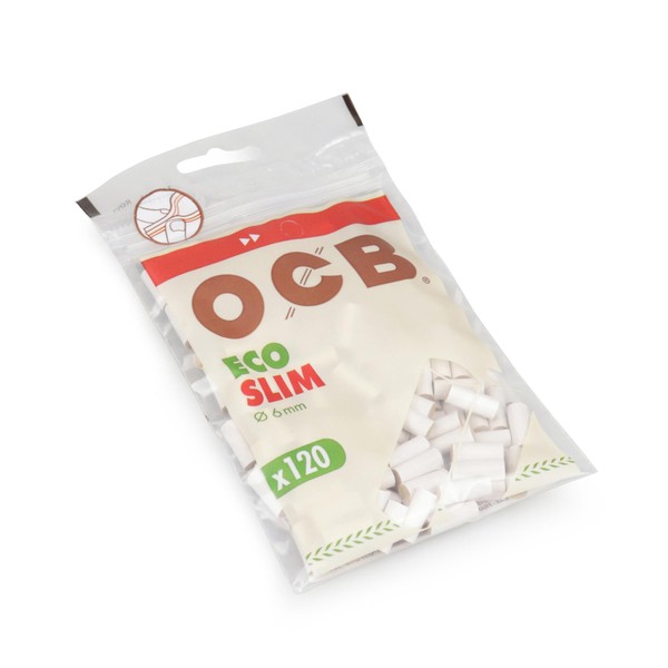 Filtro para Cigarro OCB Orgânico Slim 6mm (Pacote com 120)