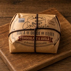 Bala de Doce de Leite com Chocolate e Avelã - 300g