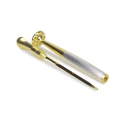 Limpador de Cachimbo 3 em 1 Tamper 8Deco - Prata