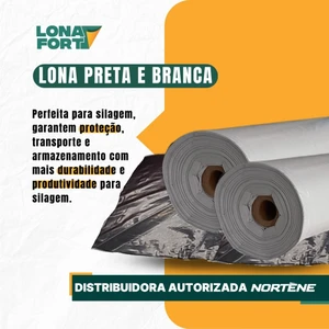 Lona Preta E Branca Dupla Face 200 micras 6x5m