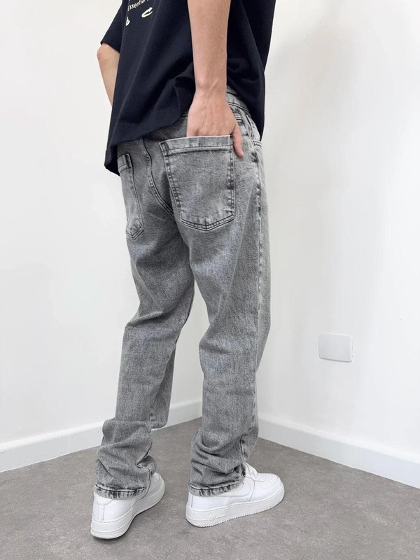 Calça Jeans Reta Vintage Brothers Estonada