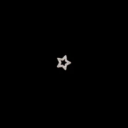 Pingente Galeria Zircônia Estrela 0,80MM (15) BRANCA