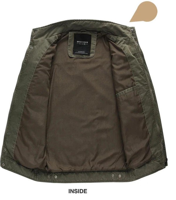 Jaqueta Militar Masculina Plus Size M-6XL - Algodão e Poliéster