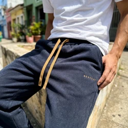 [Leve 4, Pague Só 2!] Calça Bestout Masculina em Veludo Cotelê e Algodão de Ajuste Ergonômico com Cordão de Tração Contrastante