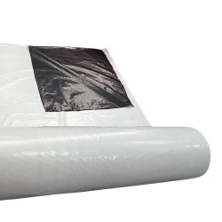 Lona dupla face preta e branca 200 micras 10x10m