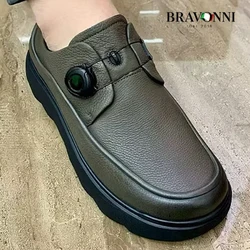 [COMPRE 1 E LEVE 2] – Mocassim de Couro Bovino Premium – Fivela Automática – Elegante e Confortável
