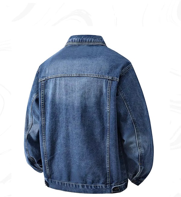 Jaqueta Jeans Masculina Marenzzo Loose Fit Resistente