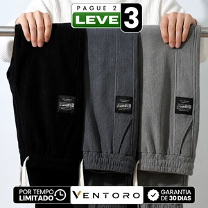 [Leve 3, Pague Só 2!] Calça Ares Térmica Masculina em Veludo Cotelê e Forro Peluciado de Isolamento e Modelagem Jogger