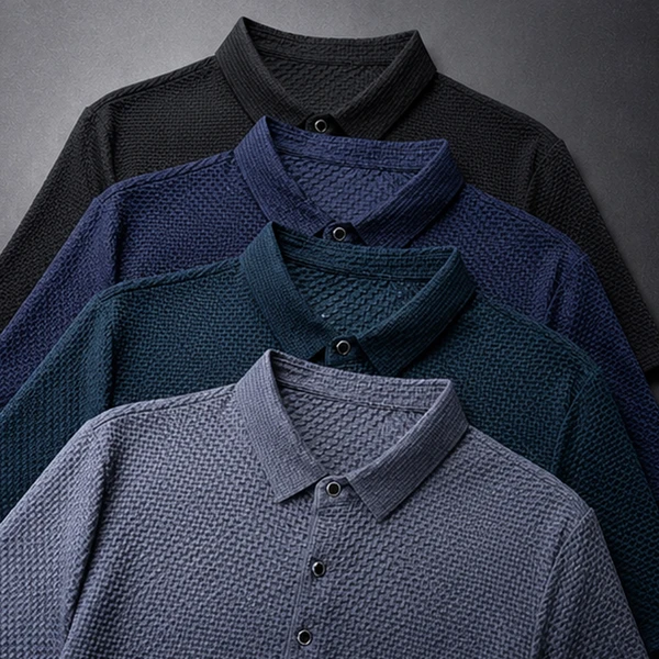 [LEVE 5 PAGUE 3] Camisa Masculina Novex em Seda Gelo e Elastano (Luxo Masculino em Cada Detalhe)