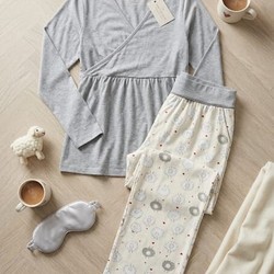PIJAMA MANGA LONGA ADULTO GESTANTE 76195 PINGO LELE