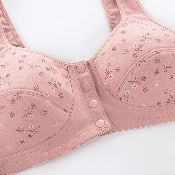 Sutiã sem Bojo de Algodão com Fecho Frontal -  Soft Plus