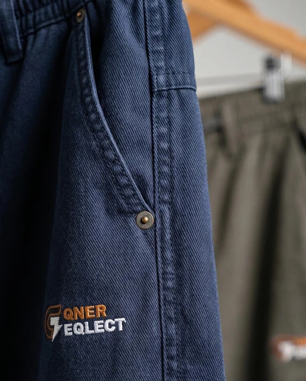 [Leve 4, Pague Só 2!] Calça Tarkus Masculina em Algodão de Alta Densidade de Corte Reto com Costura Dupla Lateral e Cós Ajustável
