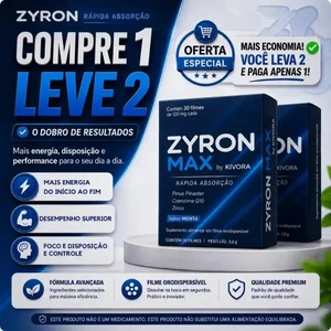 Zyron Max - Compre 1 Leve 2 + Frete Grátis
