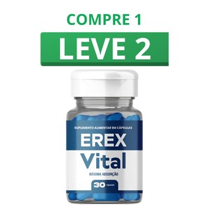 Erex Vital 30 Cápsulas + Frete Grátis