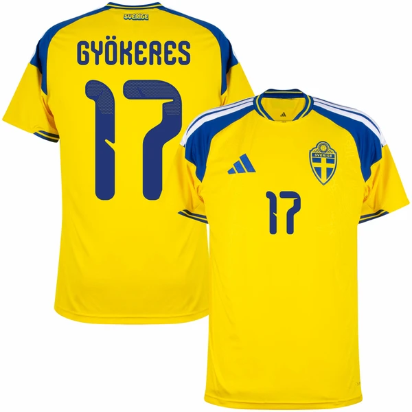 Camisa Seleção Suécia Home 2026/27 Gyökeres 17