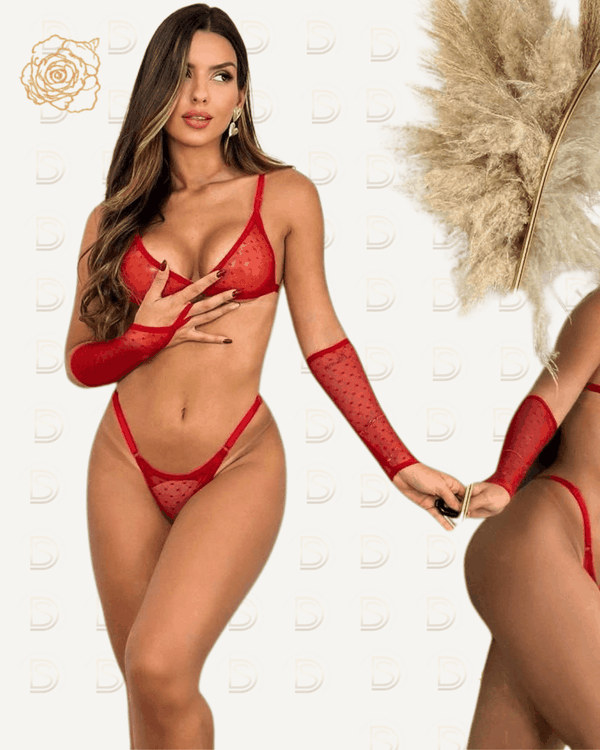 CONJUNTO LOLYTA 3 PEÇAS COM LUVAS