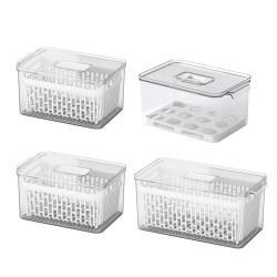 Conjunto Organizadores de Geladeira Coza Dry 4 Peças
