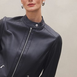 Jaqueta Couro Pelica Essential - Preto