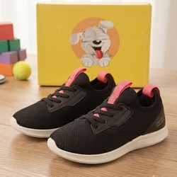 TENIS FLASH PRETO/CORAL KLIN INFANTIL - 247003