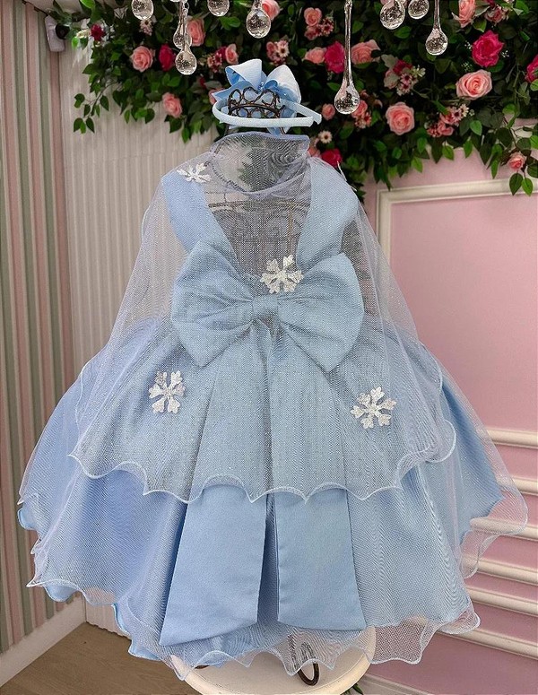 Vestido Temático Inspiração - Frozen
